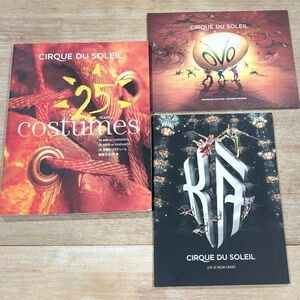 Cirque du Soleil Program Collection, Set of 3 Collector Edition Books